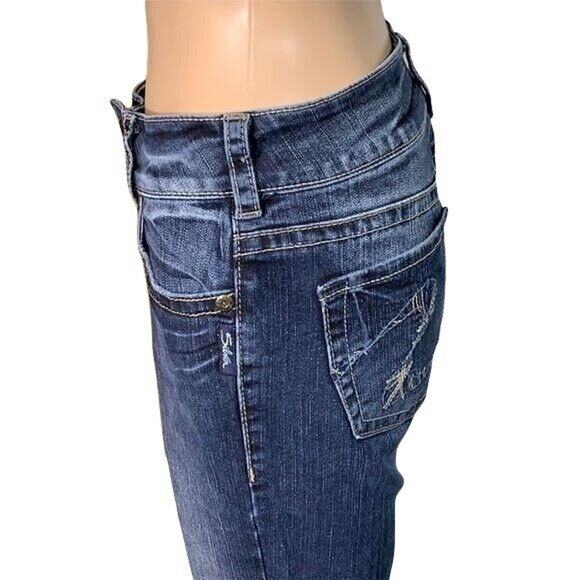 Silver Suki Womens Denim Blue Jeans Pants Boot Cut Dark Wash Size W27 L30 - Picture 3 of 12